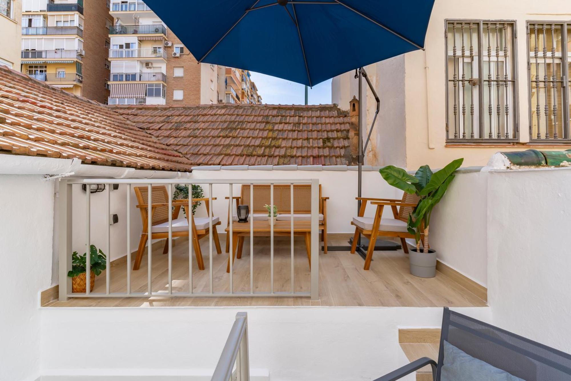 マラガ Casa Premium Playa Centro Estacion De Trenヴィラ エクステリア 写真